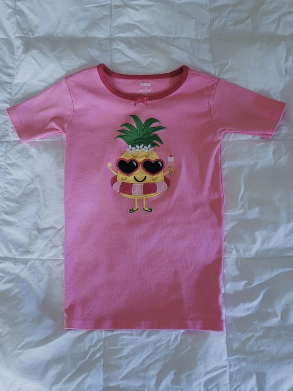 Gymboree Pink Pineapple 2-Piece Pajama Set 8